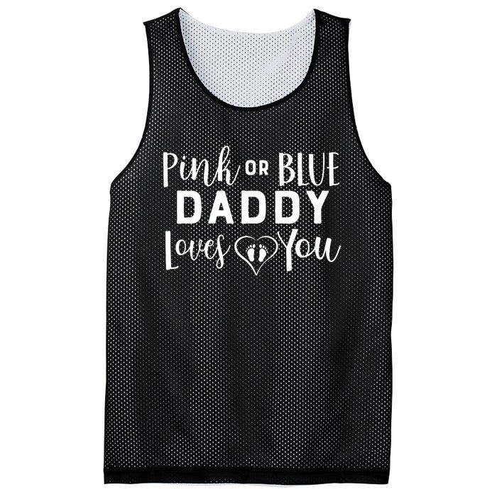 Daddy Loves You Gender Reveal Mesh Reversible Basketball Jersey Tank