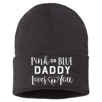 Daddy Loves You Gender Reveal Sustainable Knit Beanie