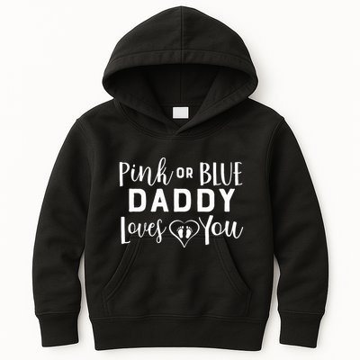 Daddy Loves You Gender Reveal Kids Hoodie