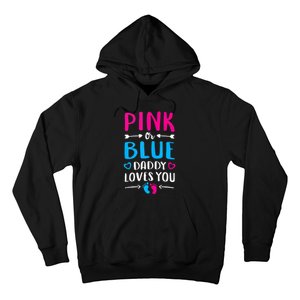 Daddy Loves You Mom Dad Gender Reveal Tank Top Hoodie