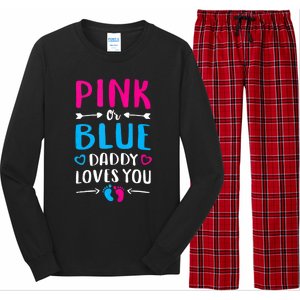 Daddy Loves You Mom Dad Gender Reveal Tank Top Long Sleeve Pajama Set