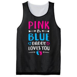 Daddy Loves You Mom Dad Gender Reveal Tank Top Mesh Reversible Basketball Jersey Tank