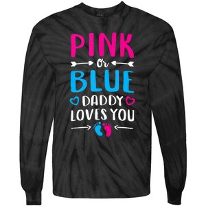 Daddy Loves You Mom Dad Gender Reveal Tank Top Tie-Dye Long Sleeve Shirt