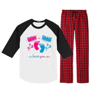 Daddy Loves You Gender Reveal First Time Dad Raglan Sleeve Pajama Set