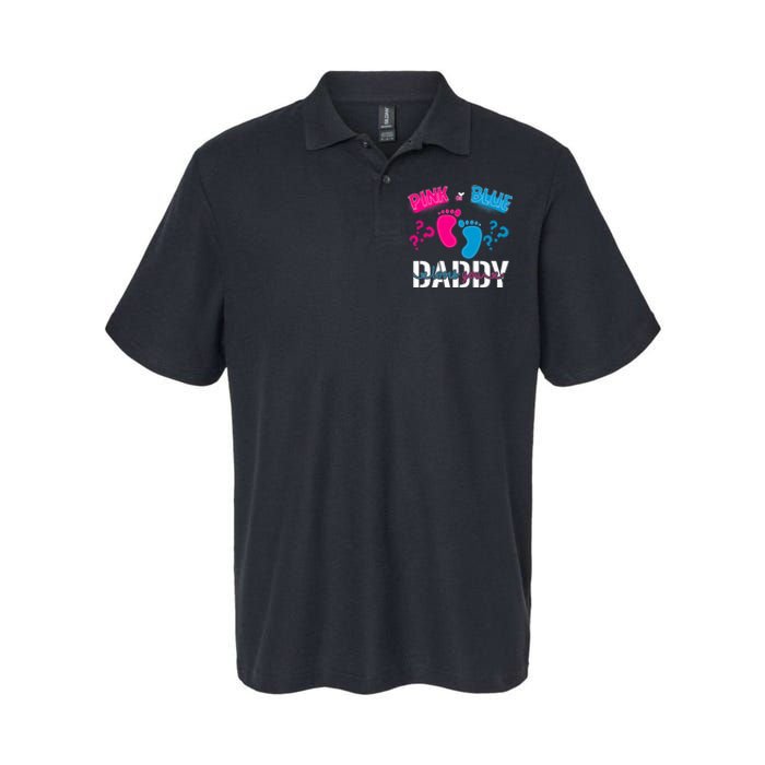 Daddy Loves You Gender Reveal First Time Dad Softstyle Adult Sport Polo