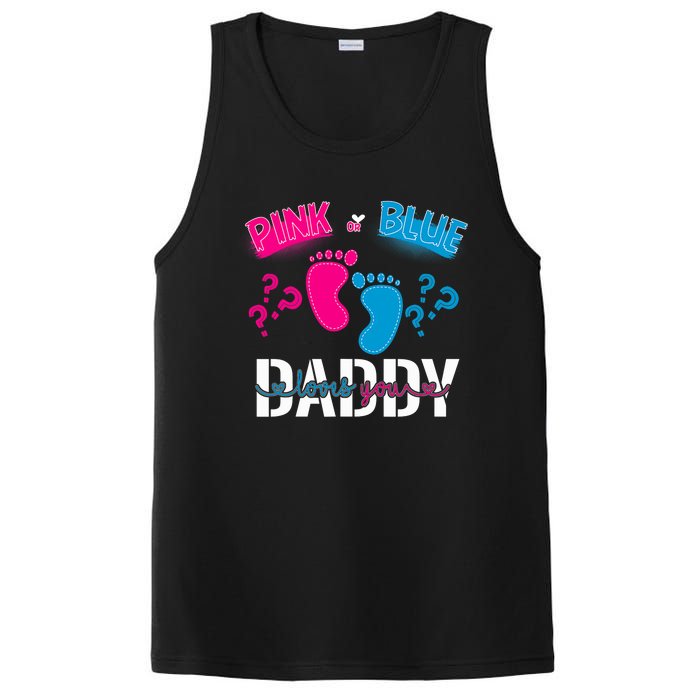 Daddy Loves You Gender Reveal First Time Dad PosiCharge Competitor Tank