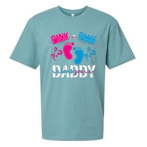 Daddy Loves You Gender Reveal First Time Dad Sueded Cloud Jersey T-Shirt