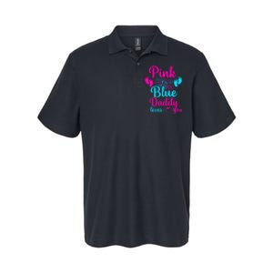 Daddy Loves You New Dad Gender Reveal Softstyle Adult Sport Polo