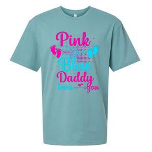 Daddy Loves You New Dad Gender Reveal Sueded Cloud Jersey T-Shirt