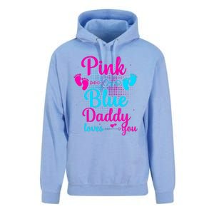 Daddy Loves You New Dad Gender Reveal Unisex Surf Hoodie