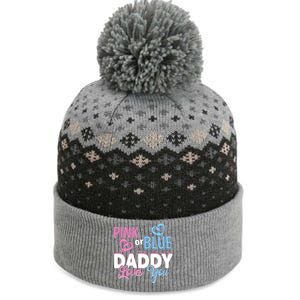 Daddy Loves You Dad Gender Reveal Party The Baniff Cuffed Pom Beanie