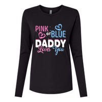 Daddy Loves You Dad Gender Reveal Party Womens Cotton Relaxed Long Sleeve T-Shirt