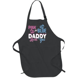 Daddy Loves You Dad Gender Reveal Party Full-Length Apron With Pockets