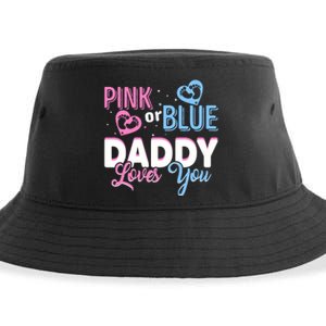 Daddy Loves You Dad Gender Reveal Party Sustainable Bucket Hat