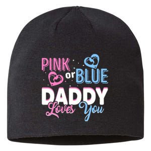 Daddy Loves You Dad Gender Reveal Party Sustainable Beanie