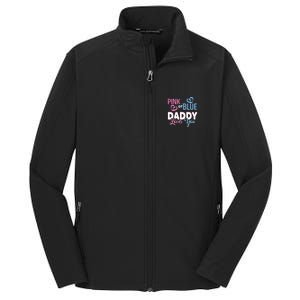 Daddy Loves You Dad Gender Reveal Party Core Soft Shell Jacket