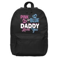 Daddy Loves You Dad Gender Reveal Party 16 in Basic Backpack