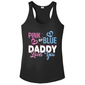 Daddy Loves You Dad Gender Reveal Party Ladies PosiCharge Competitor Racerback Tank