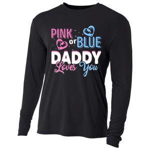 Daddy Loves You Dad Gender Reveal Party Cooling Performance Long Sleeve Crew