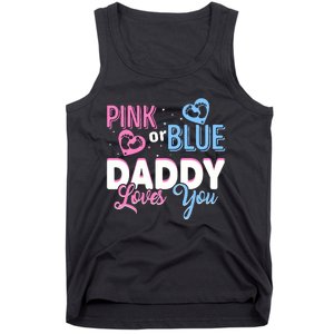 Daddy Loves You Dad Gender Reveal Party Tank Top