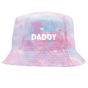 Daddy Loves You Dad Gender Reveal Party Tie-Dyed Bucket Hat