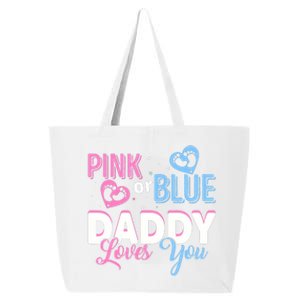 Daddy Loves You Dad Gender Reveal Party 25L Jumbo Tote