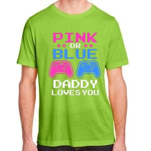 Daddy Loves You Gamer Dad Gender Reveal Party Adult ChromaSoft Performance T-Shirt