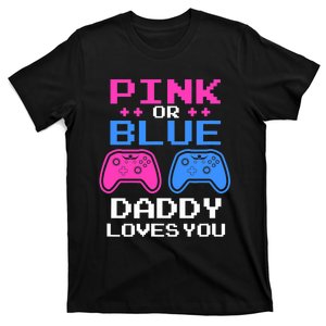 Daddy Loves You Gamer Dad Gender Reveal Party T-Shirt