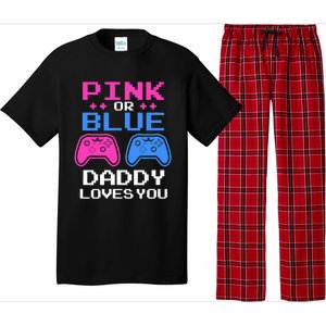 Daddy Loves You Gamer Dad Gender Reveal Party Pajama Set