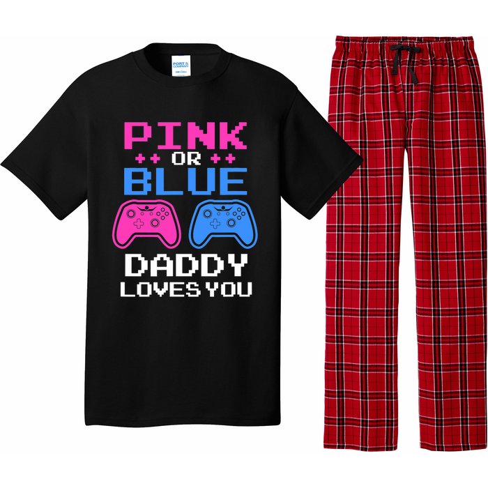 Daddy Loves You Gamer Dad Gender Reveal Party Pajama Set