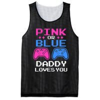 Daddy Loves You Gamer Dad Gender Reveal Party Mesh Reversible Basketball Jersey Tank