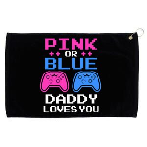 Daddy Loves You Gamer Dad Gender Reveal Party Grommeted Golf Towel