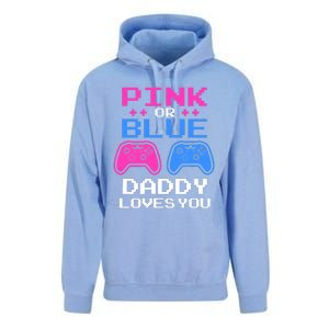 Daddy Loves You Gamer Dad Gender Reveal Party Unisex Surf Hoodie