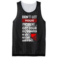 DonT Let Your President Get Your Ass Whooped Mesh Reversible Basketball Jersey Tank