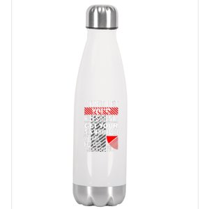 DonT Let Your President Get Your Ass Whooped Stainless Steel Insulated Water Bottle