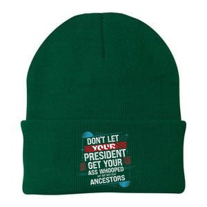 DonT Let Your President Get Your Ass Whooped Knit Cap Winter Beanie