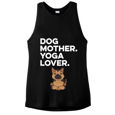 Dog Lover Yoga Lover Gift Ladies PosiCharge Tri-Blend Wicking Tank