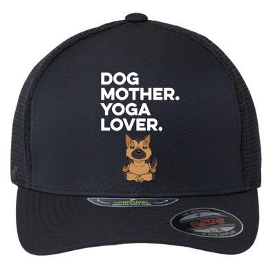 Dog Lover Yoga Lover Gift Flexfit Unipanel Trucker Cap