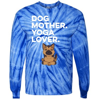 Dog Lover Yoga Lover Gift Tie-Dye Long Sleeve Shirt