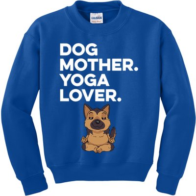 Dog Lover Yoga Lover Gift Kids Sweatshirt