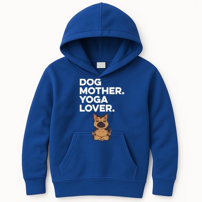Dog Lover Yoga Lover Gift Kids Hoodie