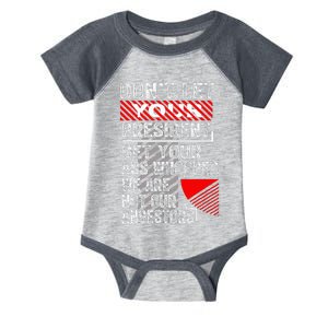 DonT Let Your President Get Your Ass Whooped Infant Baby Jersey Bodysuit