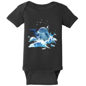 Dolphin Lover Zookeeper Marine Biologist Sea Animal Lover Baby Bodysuit