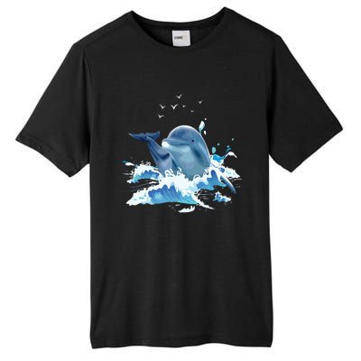 Dolphin Lover Zookeeper Marine Biologist Sea Animal Lover Tall Fusion ChromaSoft Performance T-Shirt