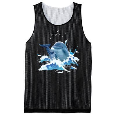 Dolphin Lover Zookeeper Marine Biologist Sea Animal Lover Mesh Reversible Basketball Jersey Tank