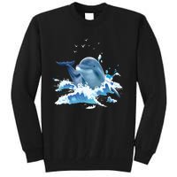 Dolphin Lover Zookeeper Marine Biologist Sea Animal Lover Tall Sweatshirt