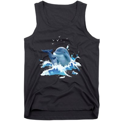 Dolphin Lover Zookeeper Marine Biologist Sea Animal Lover Tank Top