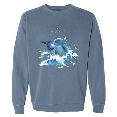 Dolphin Lover Zookeeper Marine Biologist Sea Animal Lover Garment-Dyed Sweatshirt