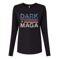 Dark Maga 2024 Im Not Just Maga Im Dark Maga Funny Trump Womens Cotton Relaxed Long Sleeve T-Shirt