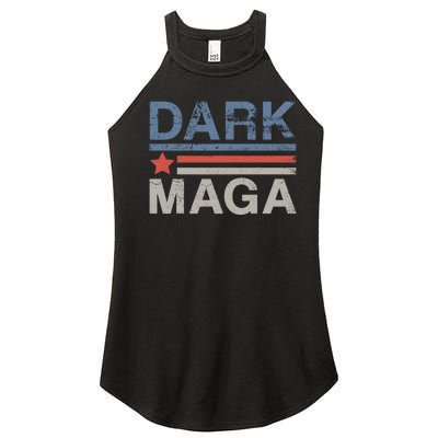 Dark Maga 2024 Im Not Just Maga Im Dark Maga Funny Trump Women's Perfect Tri Rocker Tank